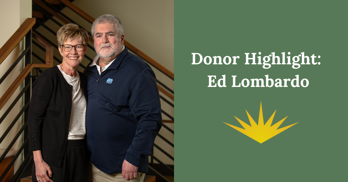 Ed Lombardo is a featured donor.